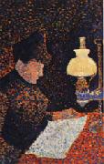 Woman by Lamplight Paul Signac